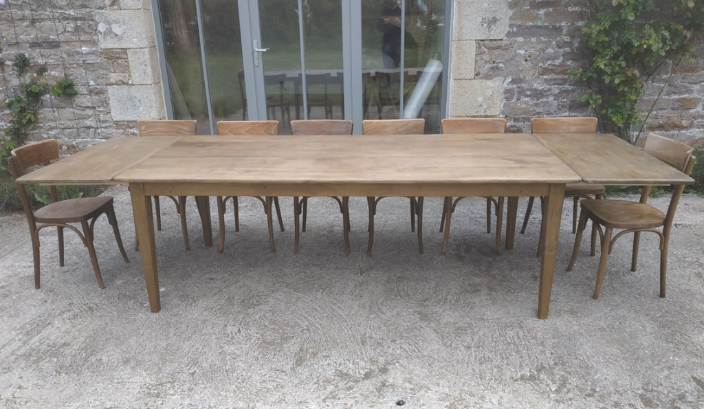 Table de ferme Chêne 220x100cm