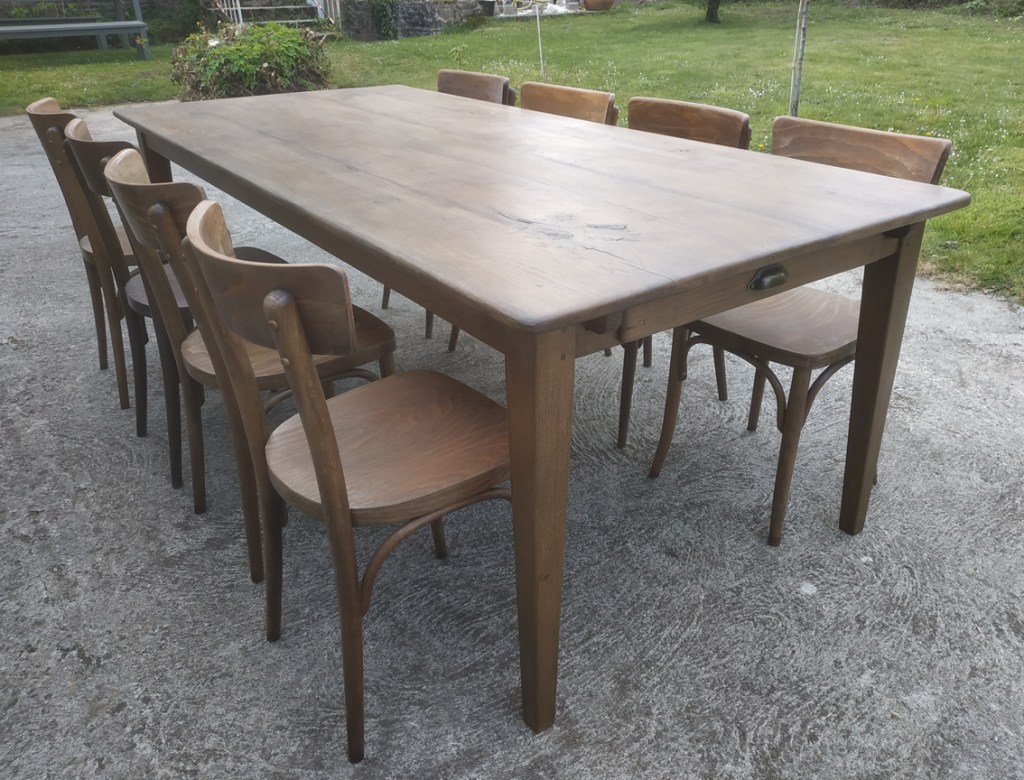 Table de ferme Chêne 220x100cm