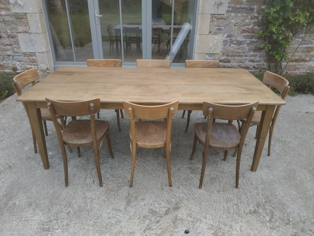 Table de ferme Chêne 220x100cm