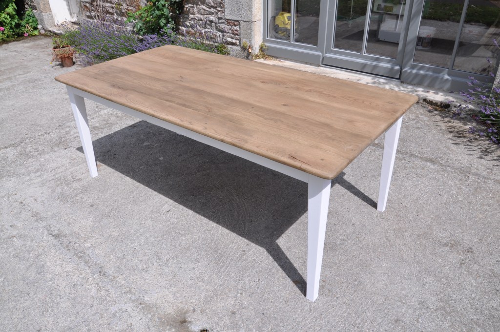 table de ferme chene