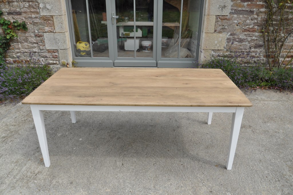 table de ferme chene