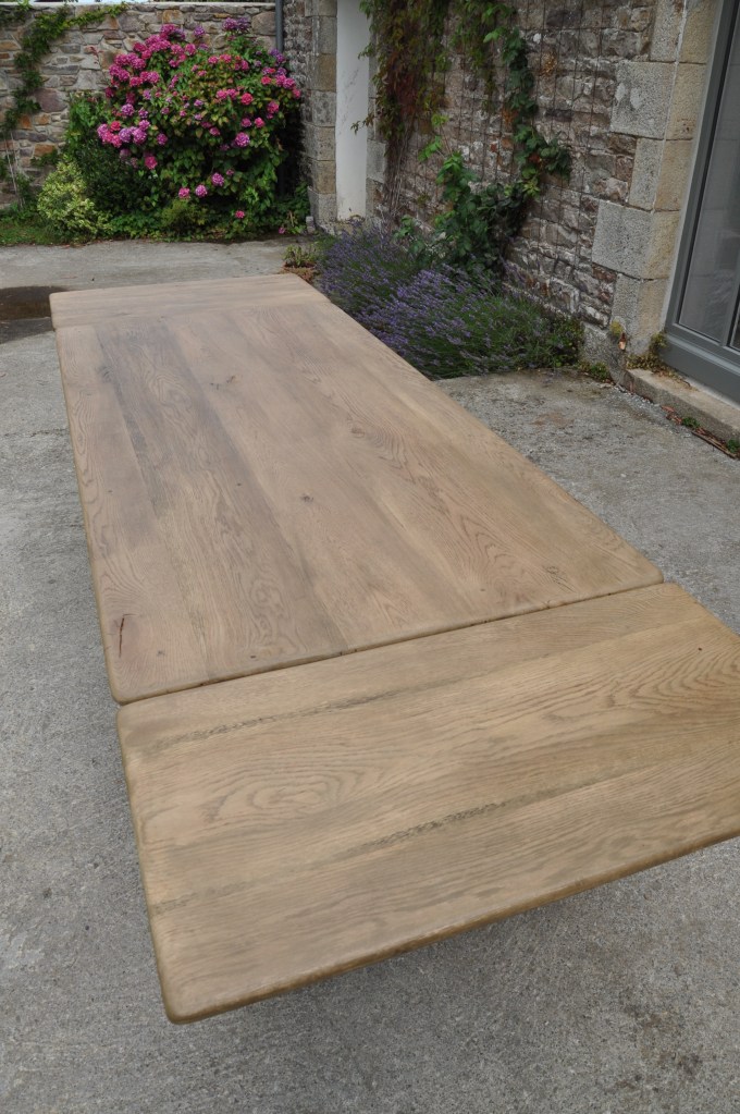 table de ferme chene