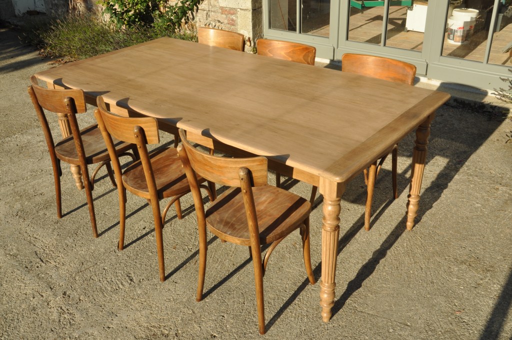 table de ferme classique chene 200x100cm