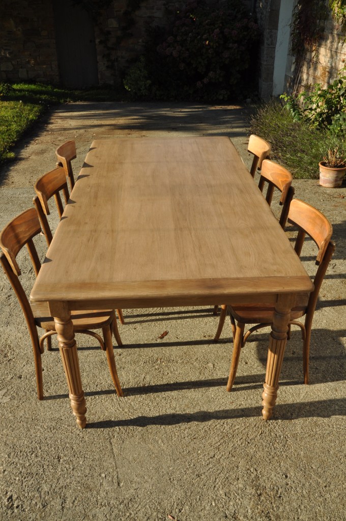 table de ferme classique chene 200x100cm