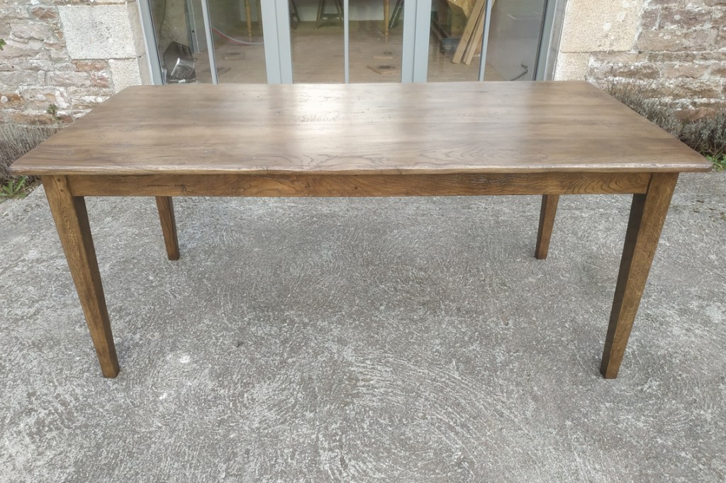 table de ferme chene