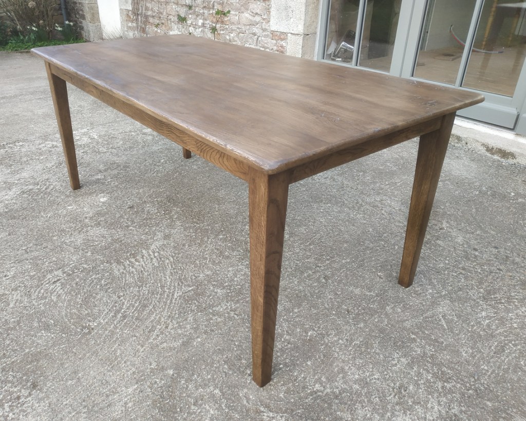 table de ferme chene