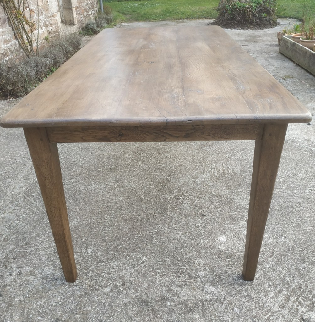 table de ferme chene
