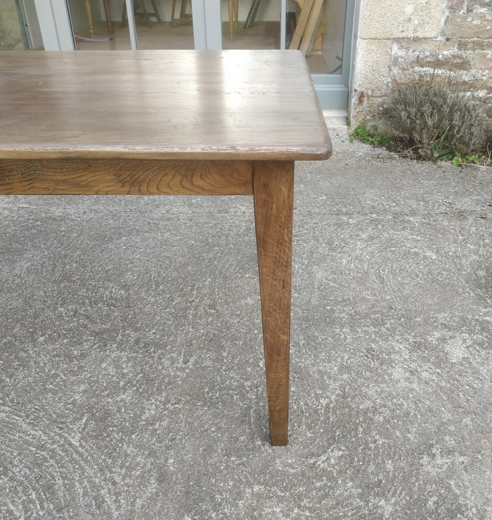 table de ferme chene