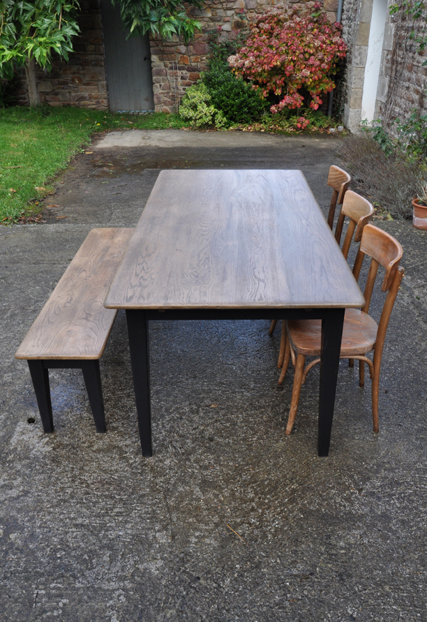 table de ferme chene 