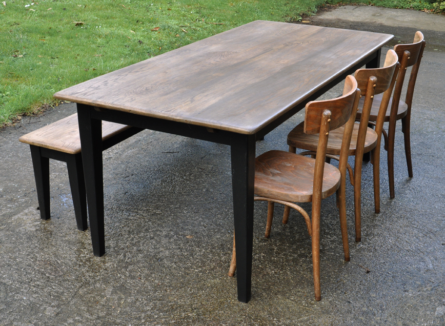 table de ferme chene 