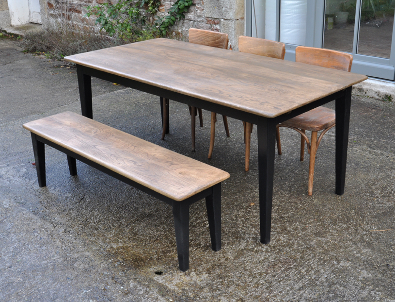 table de ferme chene 