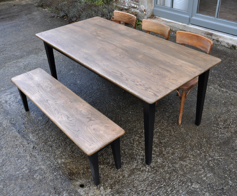 table de ferme chene 