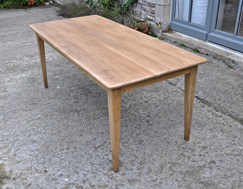 table de ferme chene