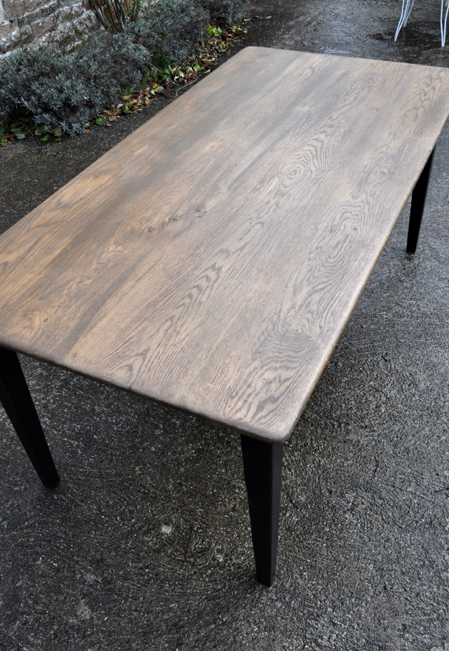 table de ferme chene 