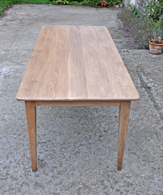 table de ferme chene