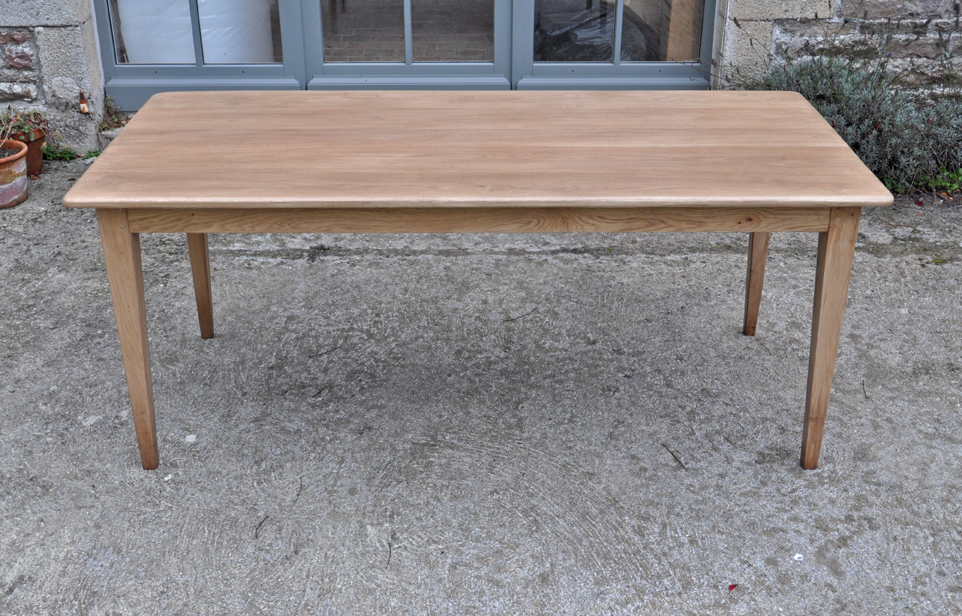 table de ferme chene