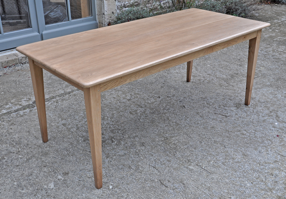 table de ferme chene