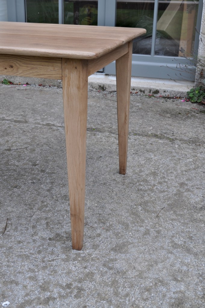 table de ferme chene