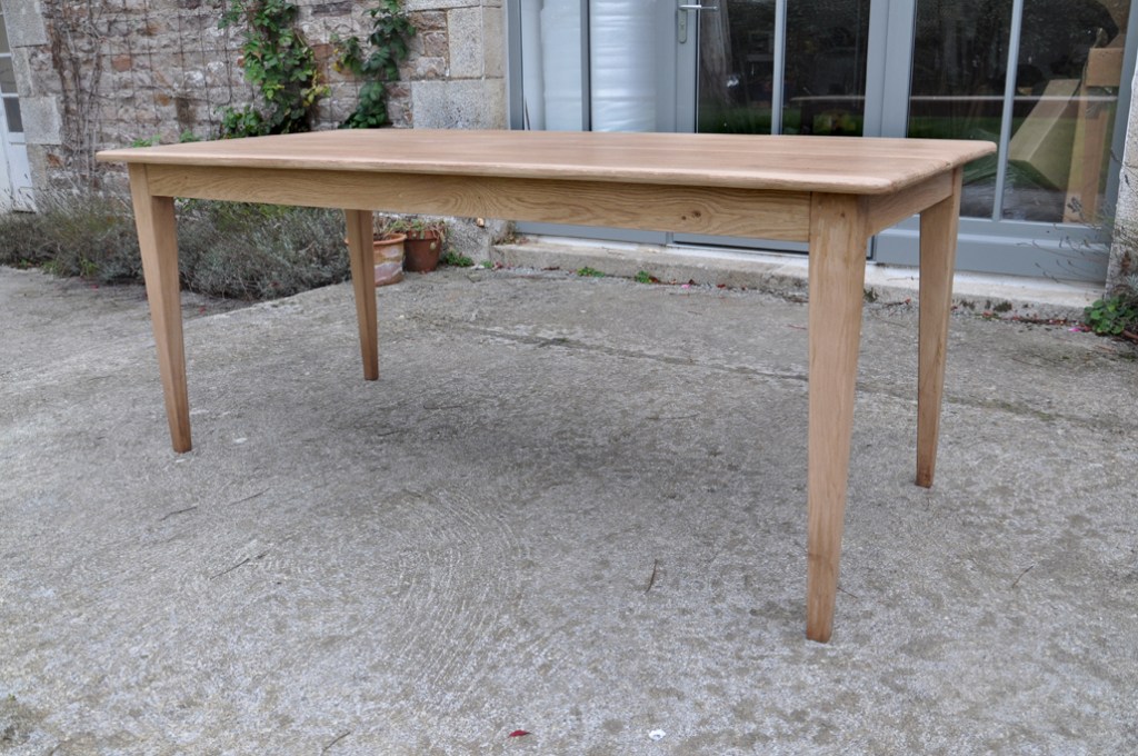 table de ferme chene