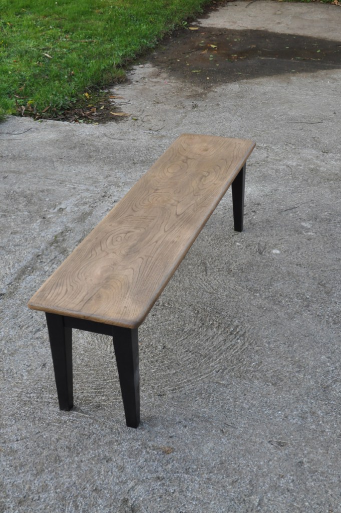 banc de ferme chene