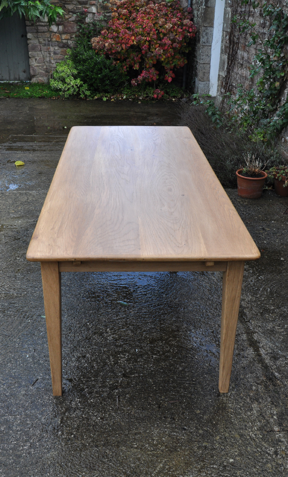 table de ferme en chene