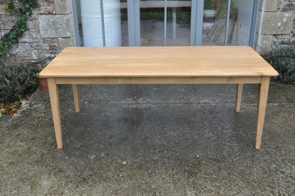 table de ferme en chene