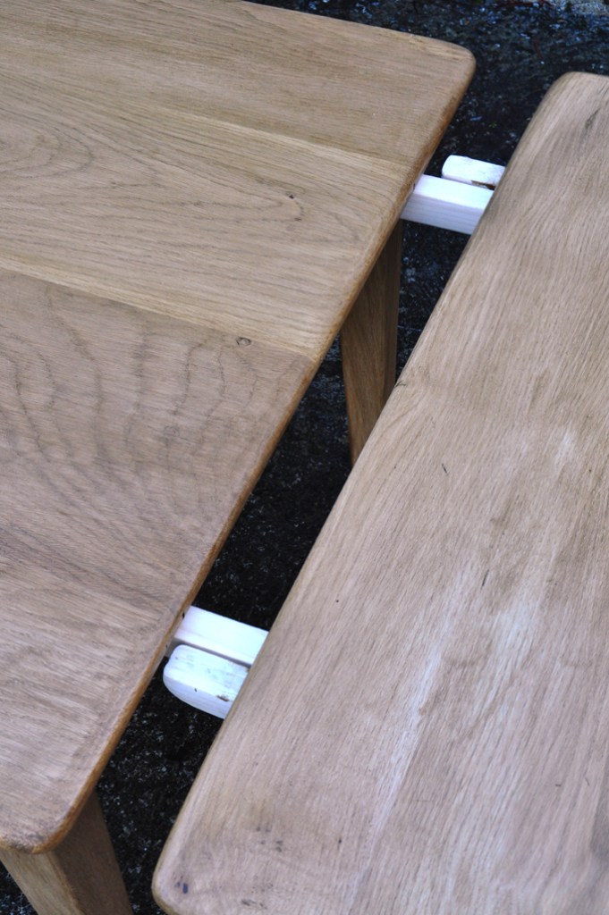 table de ferme en chene