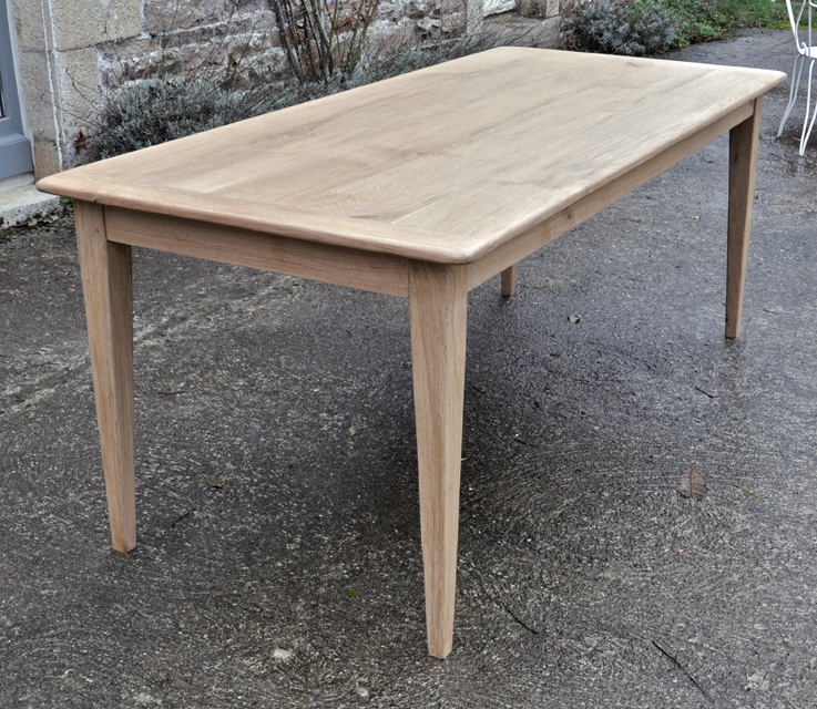 table de ferme chene 