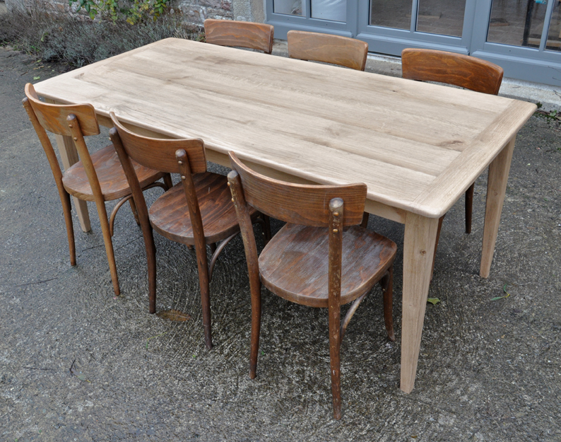 table de ferme chene 