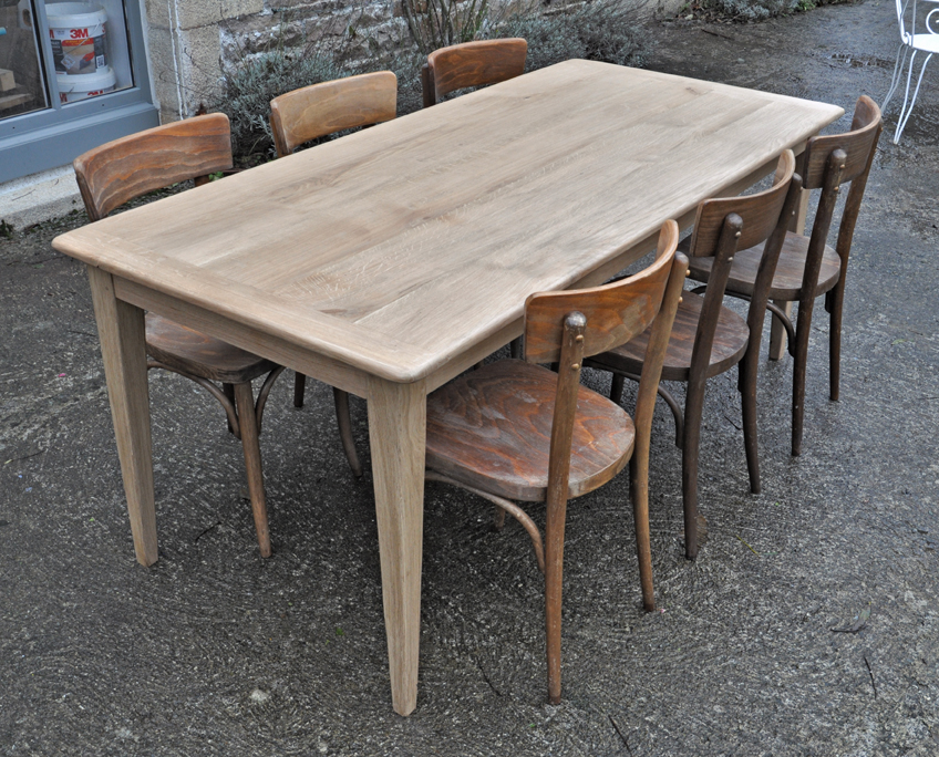 table de ferme chene 