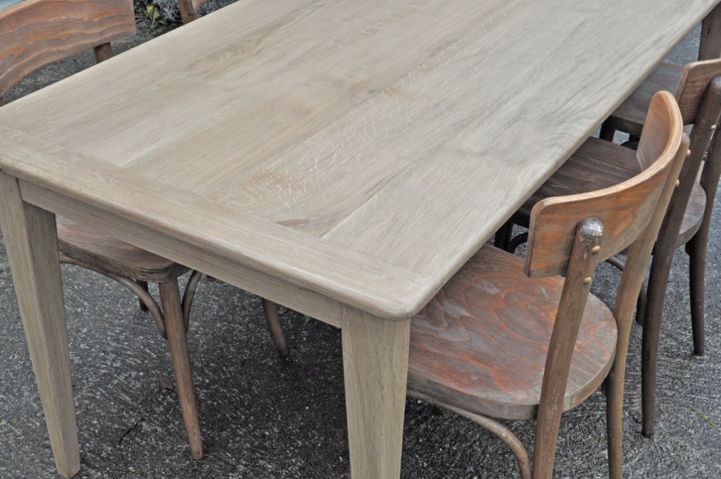 table de ferme chene 