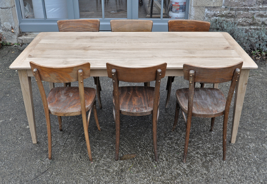 table de ferme chene 