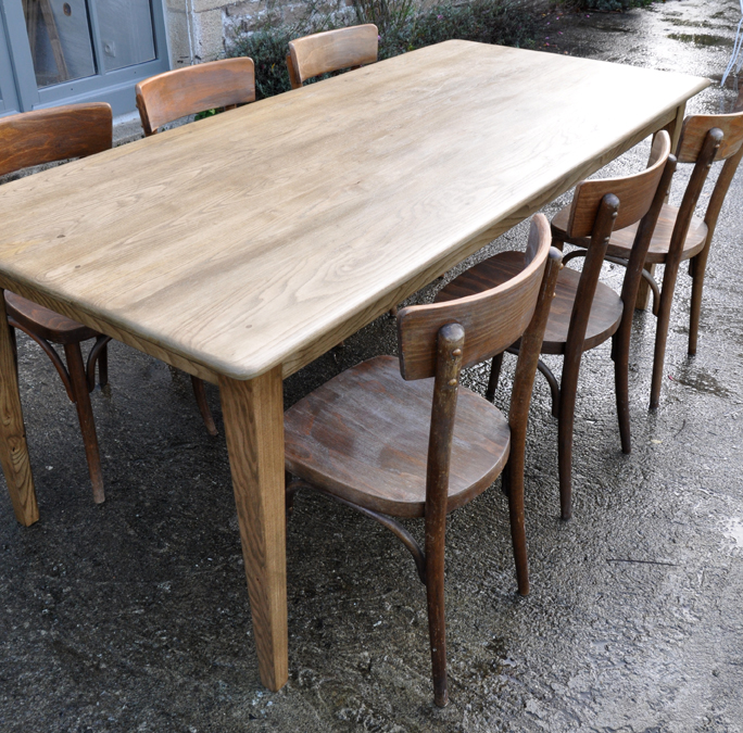 table de ferme chataignier