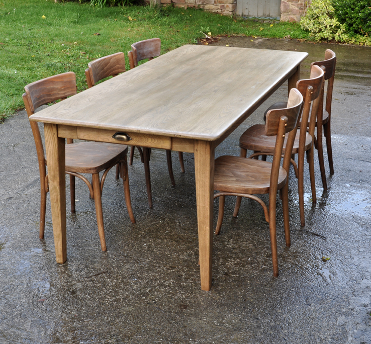 table de ferme chataignier