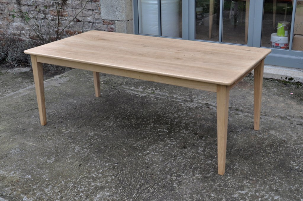 table de ferme chene