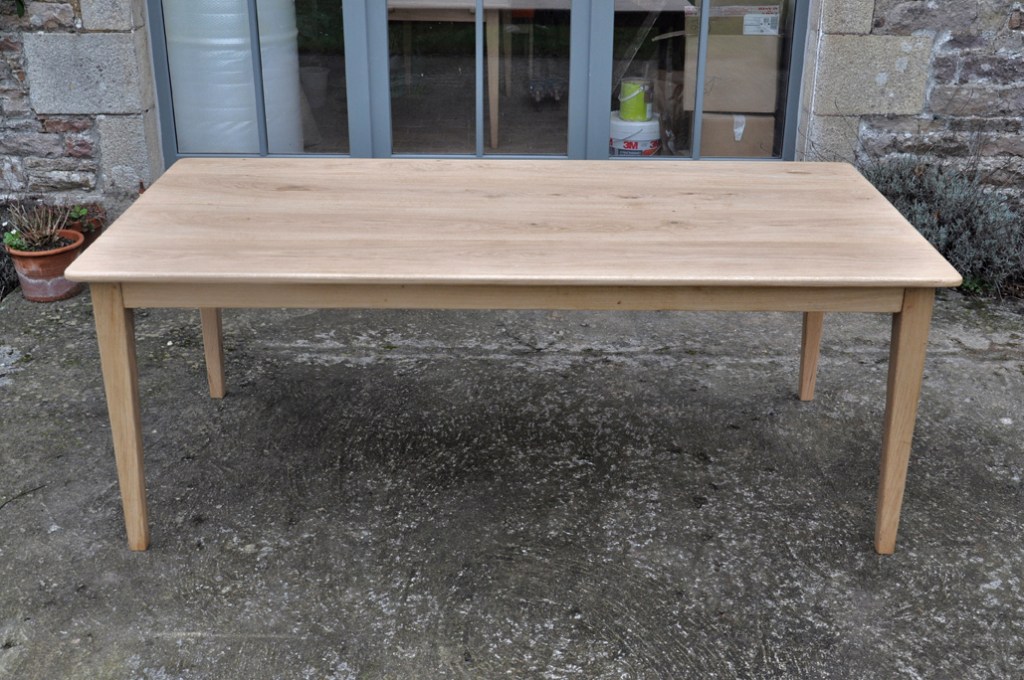 table de ferme chene