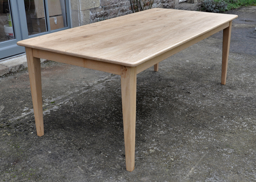 table de ferme chene