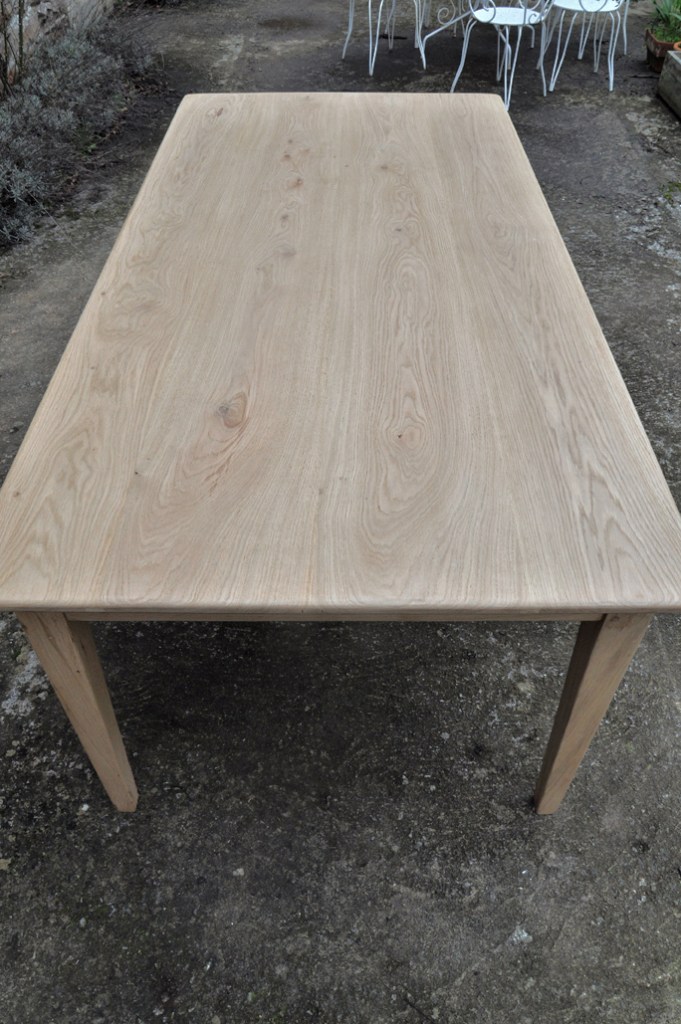 table de ferme chene