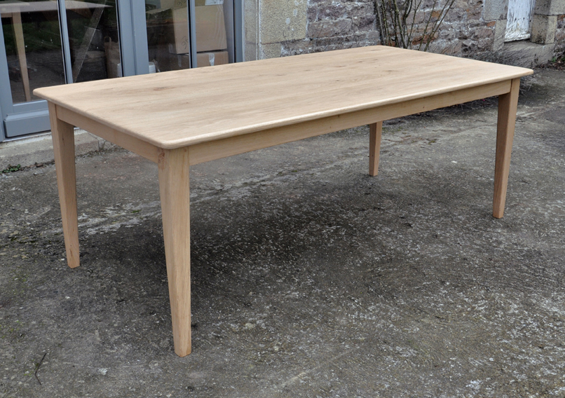 table de ferme chene