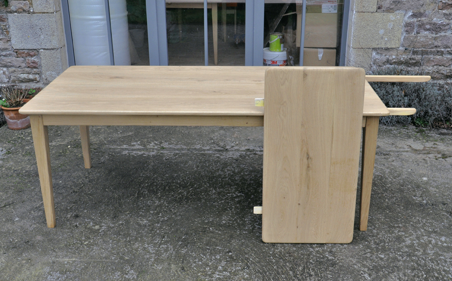 table de ferme chene