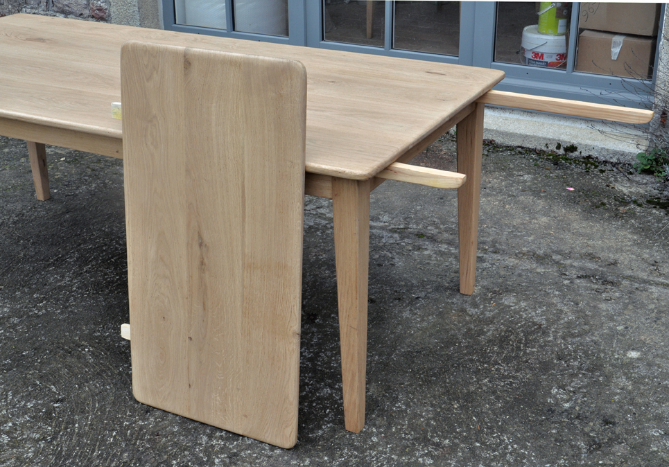 table de ferme chene