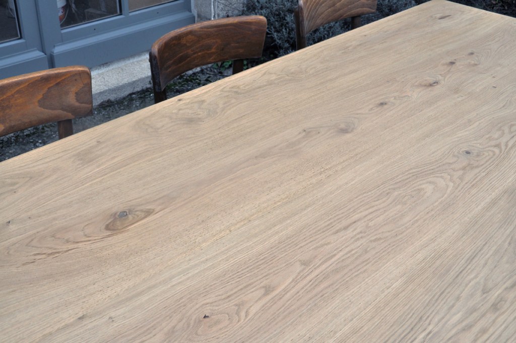 table de ferme chene