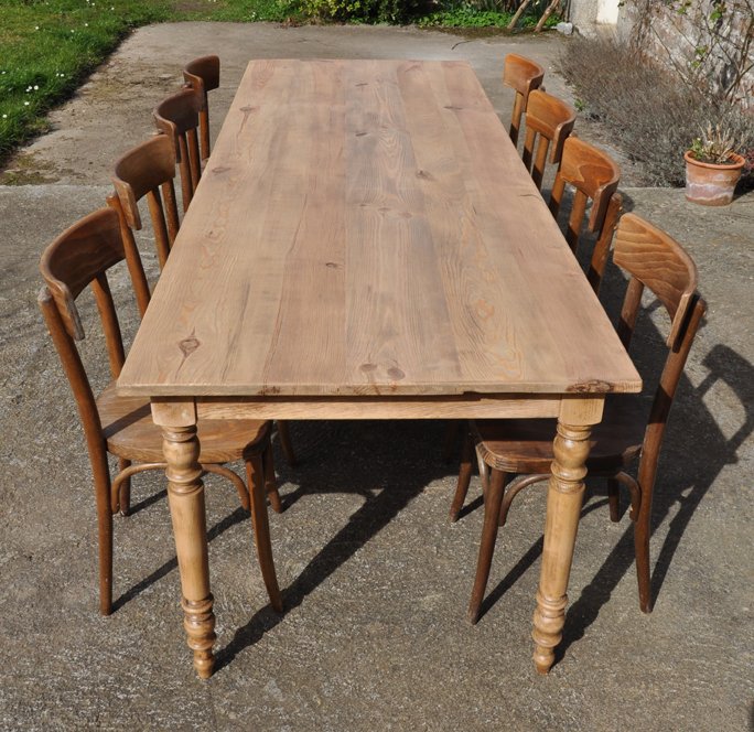table de ferme en pin