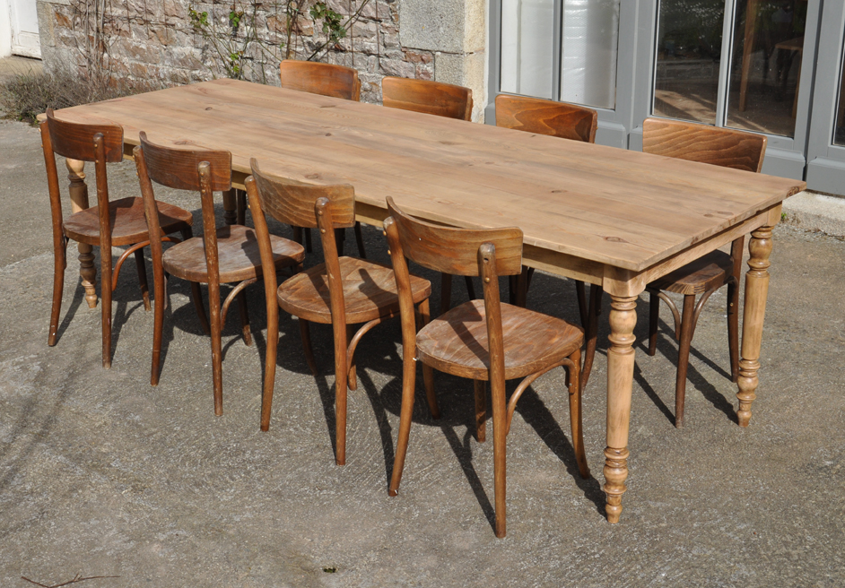 table de ferme en pin