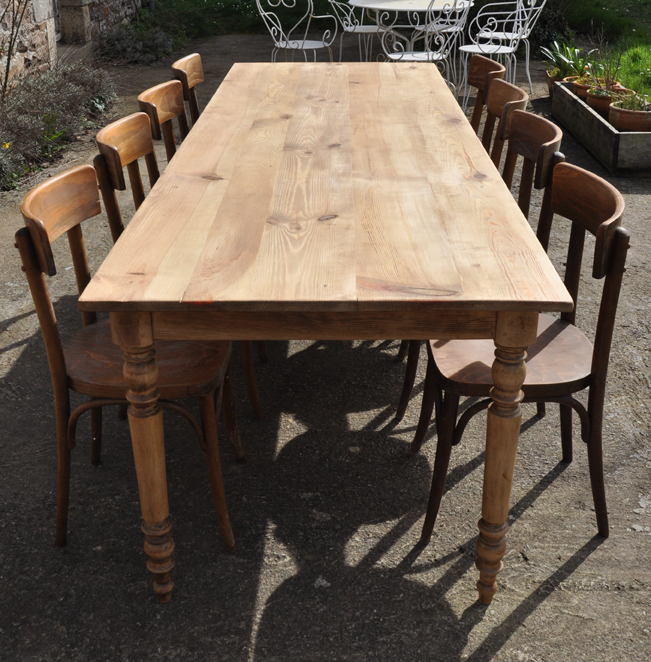 table de ferme en pin