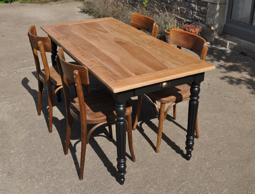 table de ferme merisier