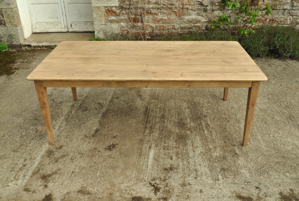 table de ferme chene