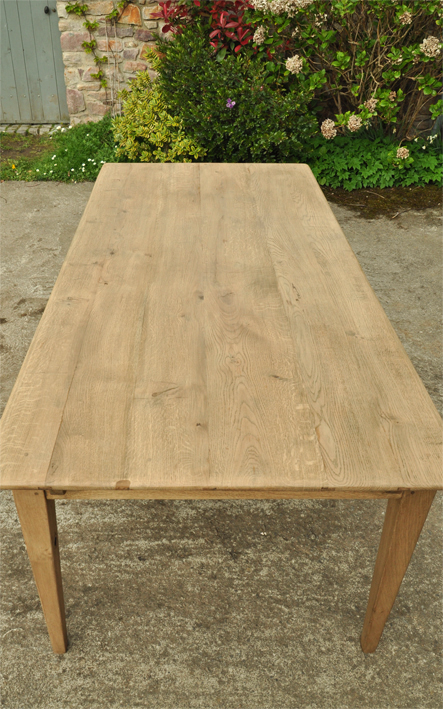 table de ferme chene
