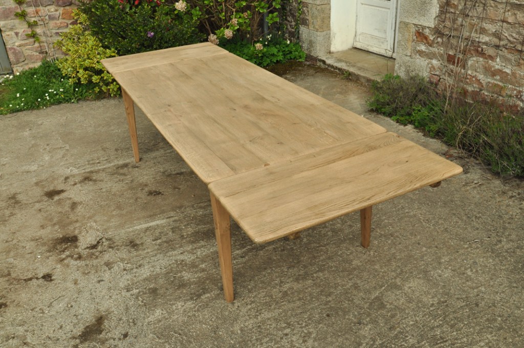 table de ferme chene