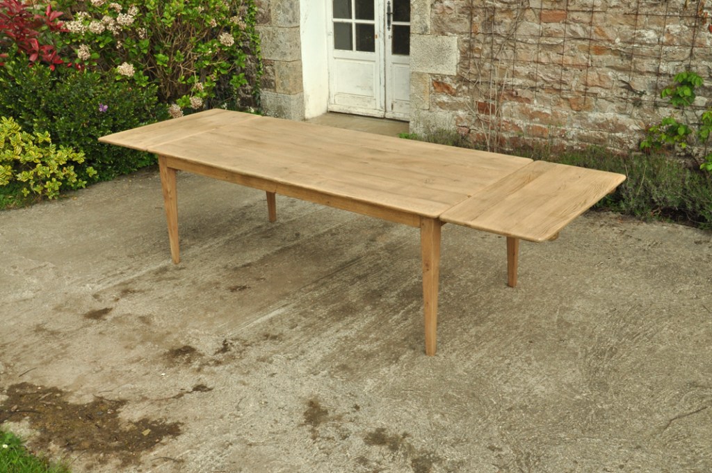 table de ferme chene